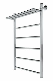 Полотенцесушитель водяной Indigo Line LLSHW100-40 с полкой 80x60 см хром